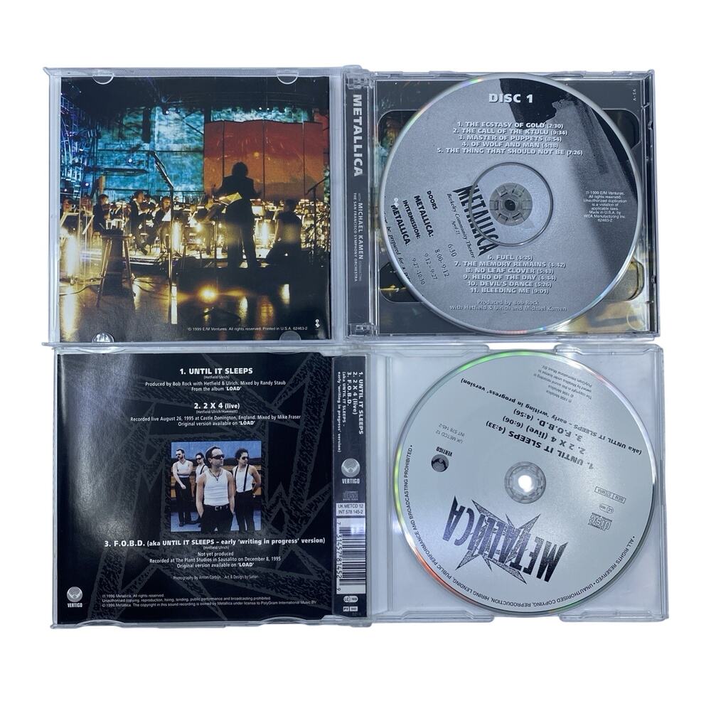 Lot of 4 Metallica CDs - S&M, Until It Sleeps, Death Magnetic, Through the Never - Picture 4 of 15